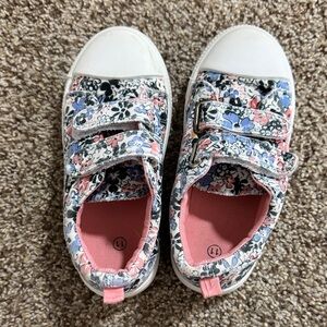 Jumping Beans Floral Kids Sneakers with Velcro